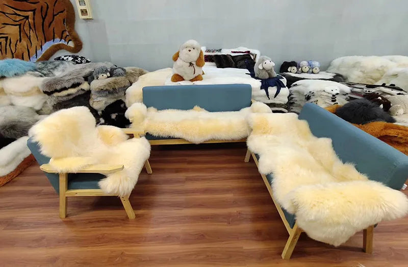 MS.Softex Natural Sheepskin Rug Bedroom Australian Sheepskin Floor Rug
