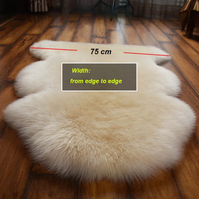 MS.Softex Natural Sheepskin Rug Bedroom Australian Sheepskin Floor Rug