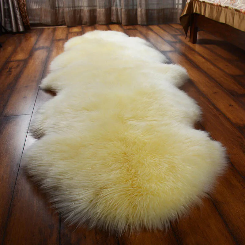 MS.Softex Natural Sheepskin Rug Bedroom Australian Sheepskin Floor Rug
