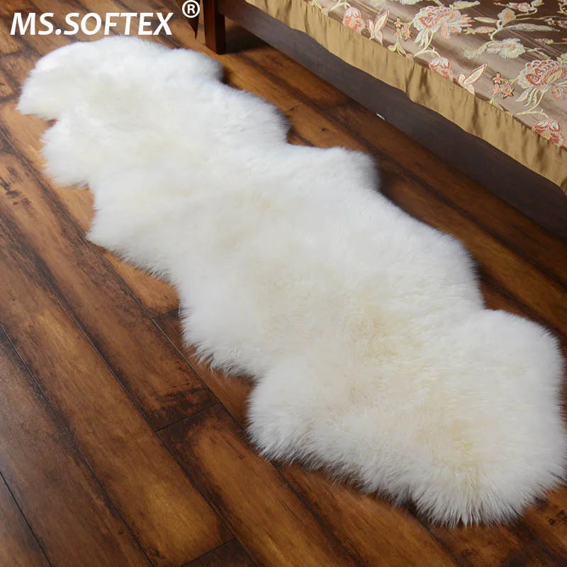 MS.Softex Natural Sheepskin Rug Bedroom Australian Sheepskin Floor Rug