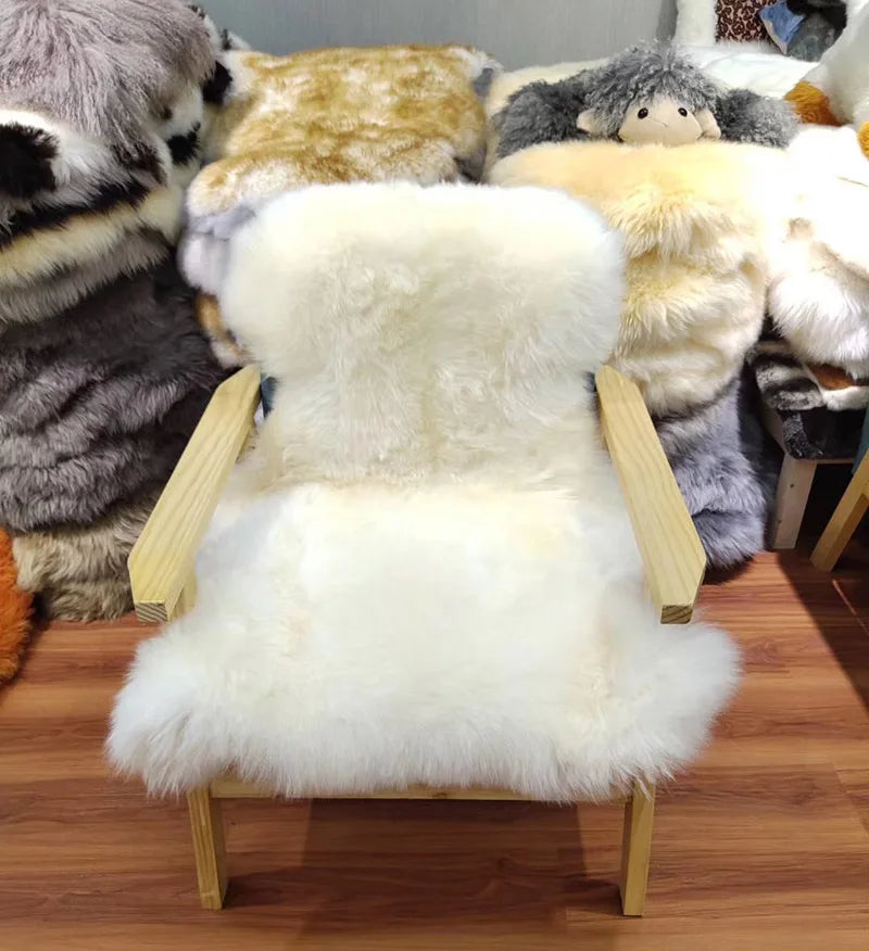 MS.Softex Natural Sheepskin Rug Bedroom Australian Sheepskin Floor Rug