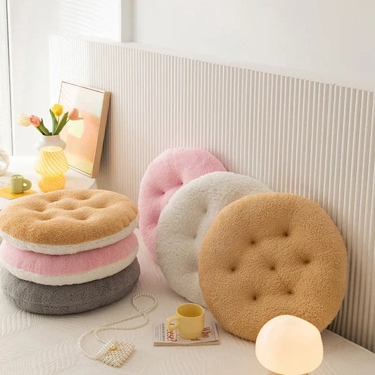 Luxury Round Plush Warm Chair Cushions Dining Chair Cushions