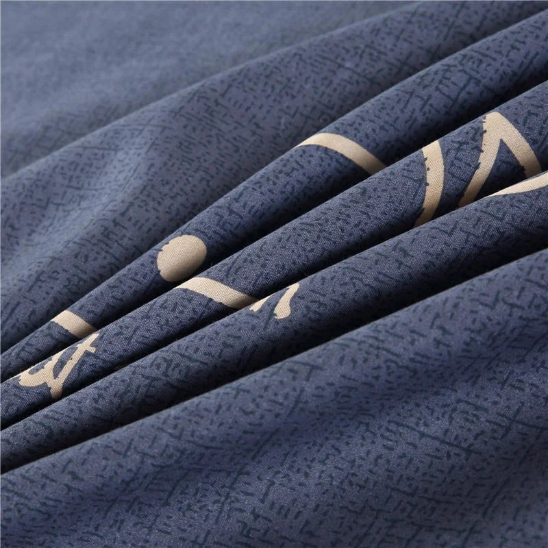 Flower Bedspread On The Bed Sheet Linen Cover Couple