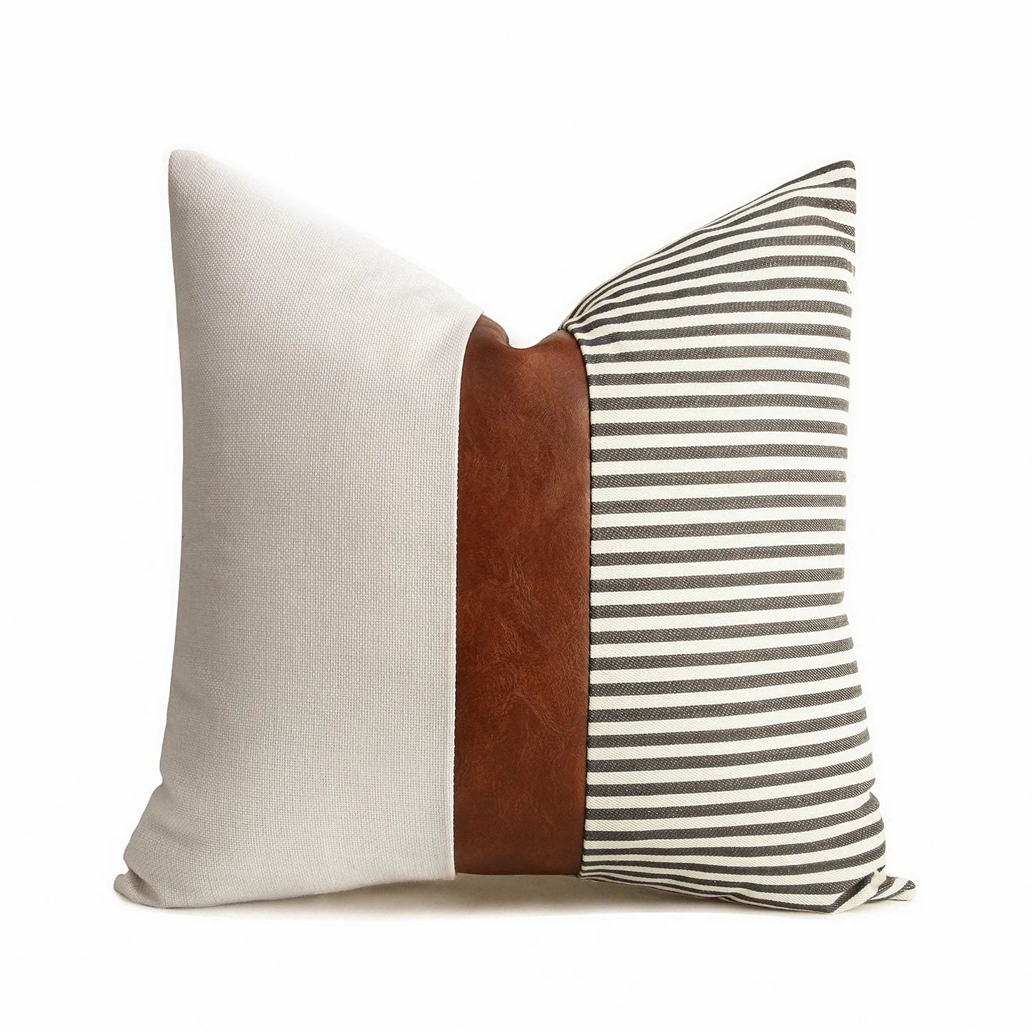 Cushion Cover Luxury Pillow Case 45*45 Sofa Decorative PU Leather Cushion