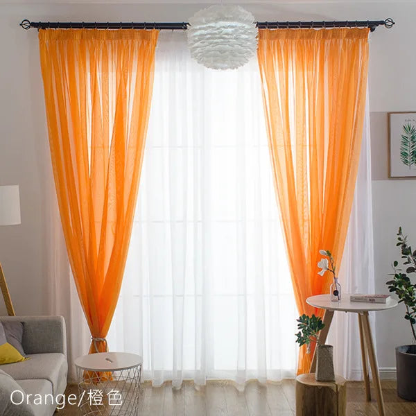 Simple Style  Romantic Home Decoration  Perspective Curtains