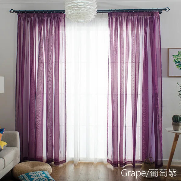 Simple Style  Romantic Home Decoration  Perspective Curtains