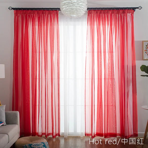 Simple Style  Romantic Home Decoration  Perspective Curtains