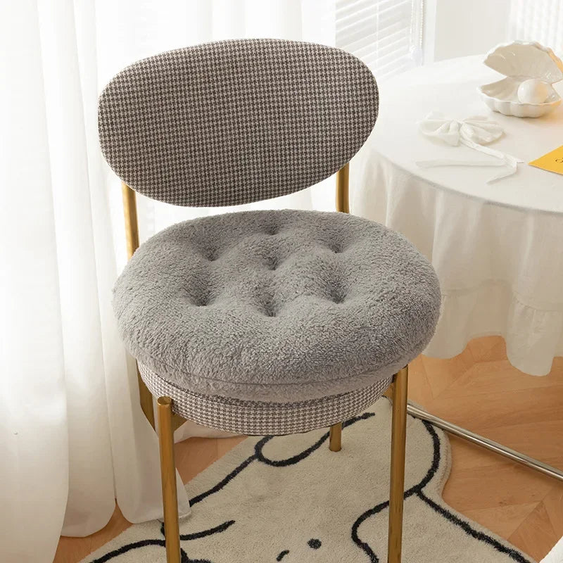 Luxury Round Plush Warm Chair Cushions Dining Chair Cushions