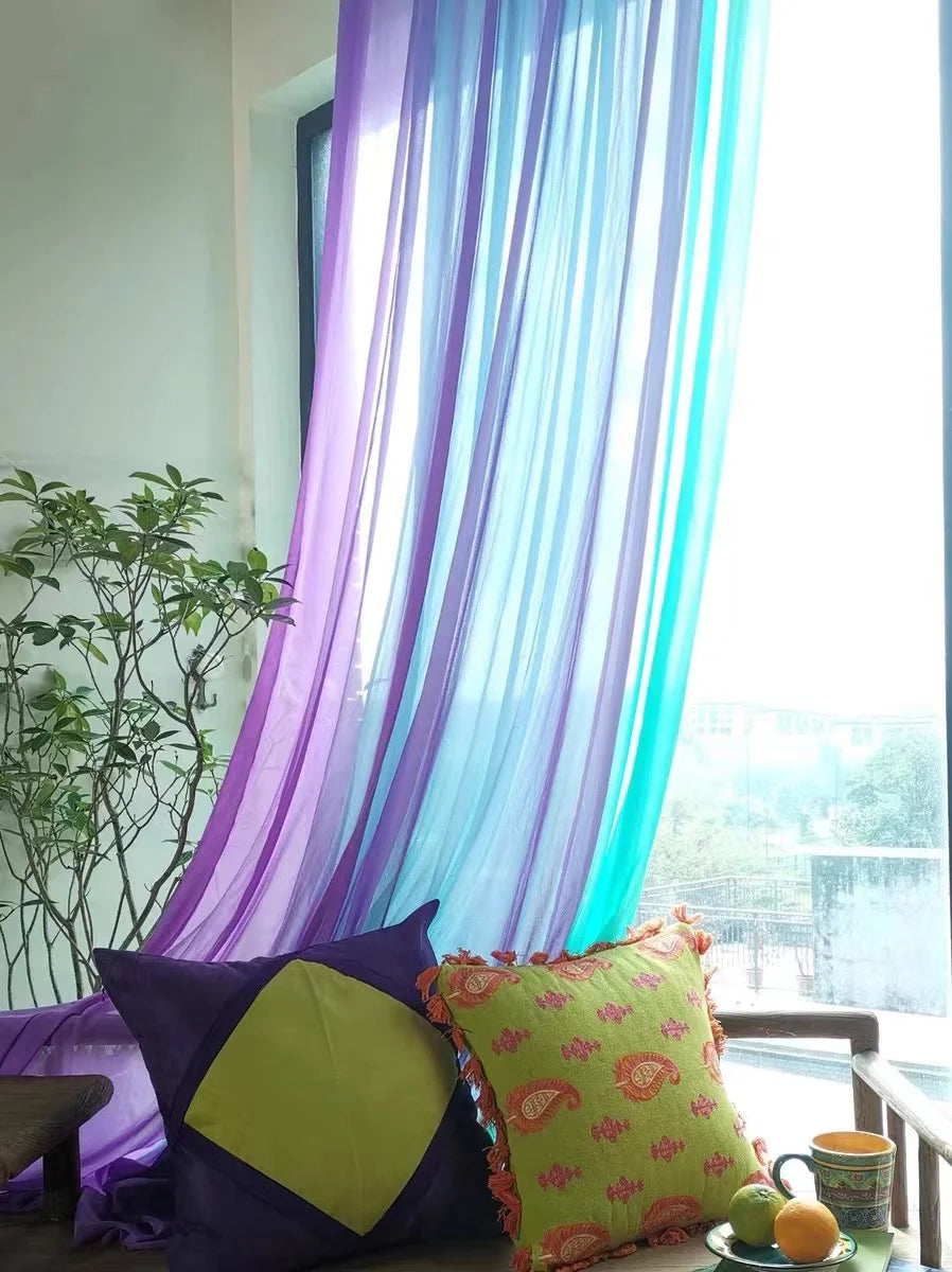 Simple Style  Romantic Home Decoration  Perspective Curtains