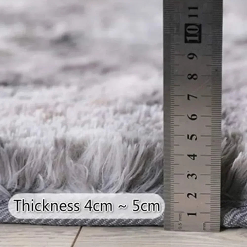 Round Carpet Floor Mats Shaggy Rug Solid Living Room Entrance Kitchen Carpet