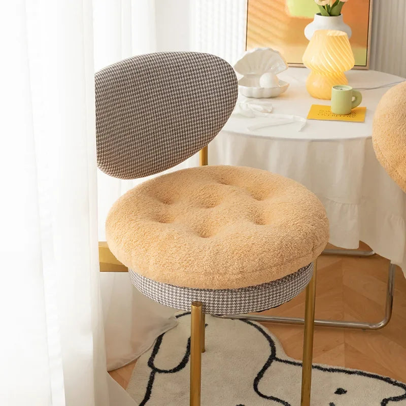 Luxury Round Plush Warm Chair Cushions Dining Chair Cushions