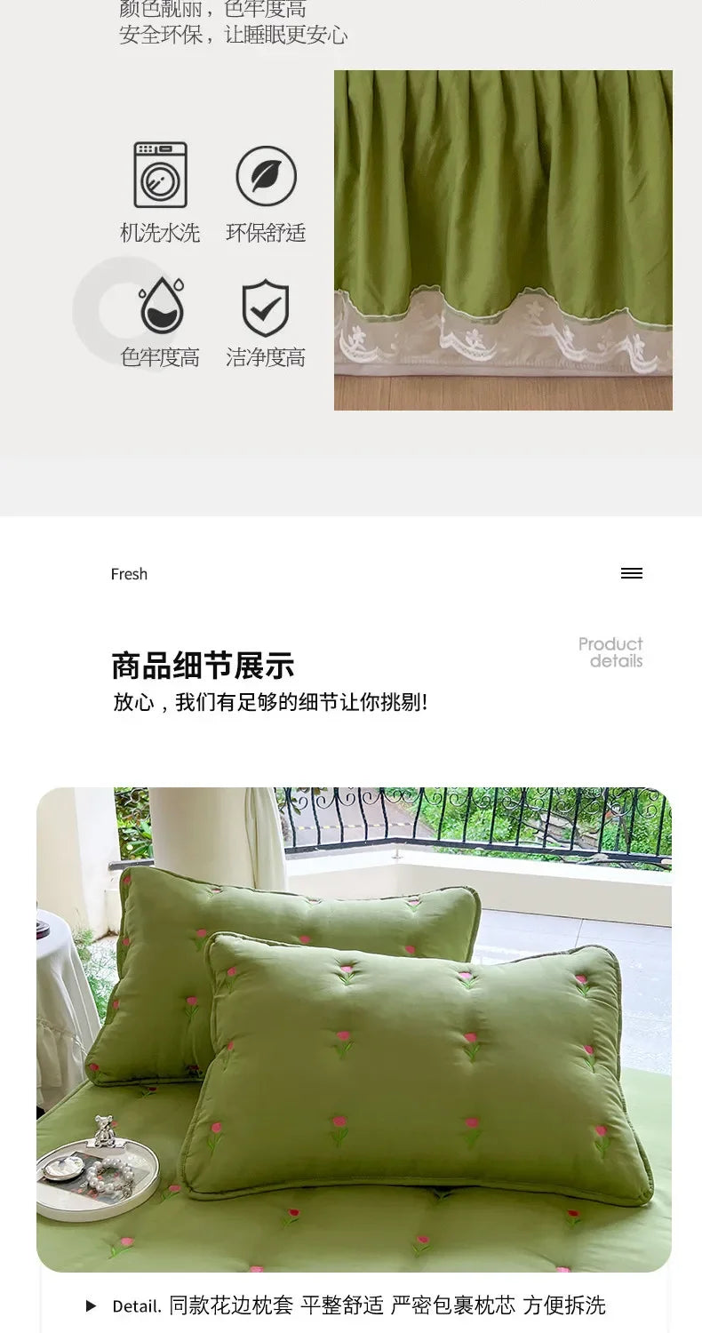 Red Bedsheet single piece cartoon cotton bed sheet anti slip printed cartoon bedsheet