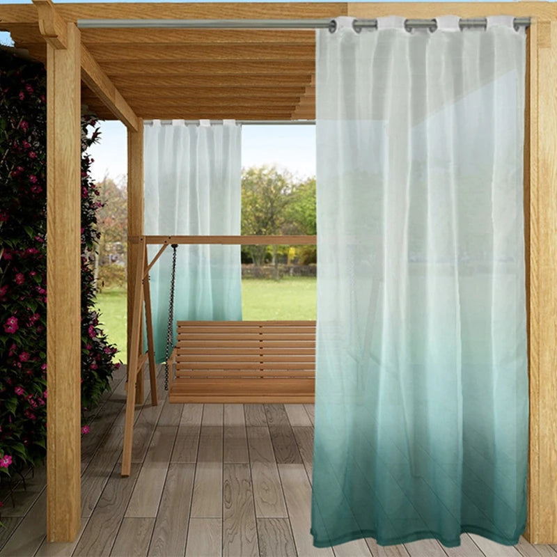 Gradient Colored Curtains Window Curtains Sheer Blackout Curtains
