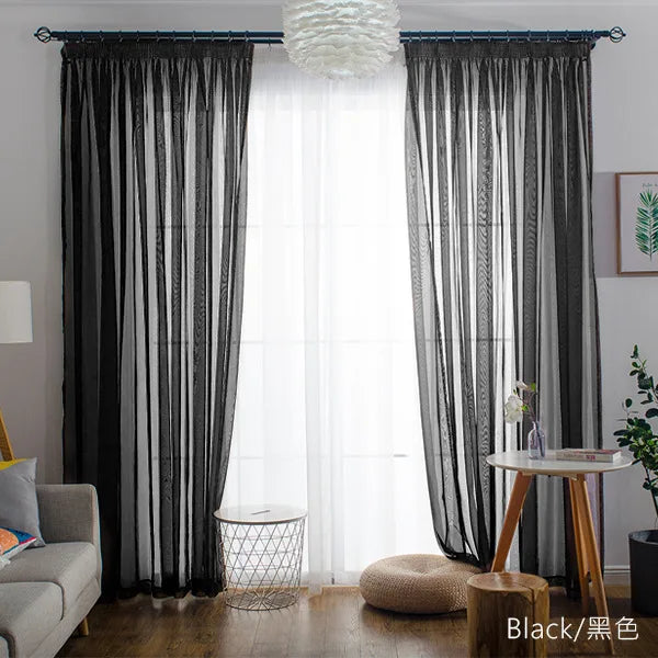Simple Style  Romantic Home Decoration  Perspective Curtains