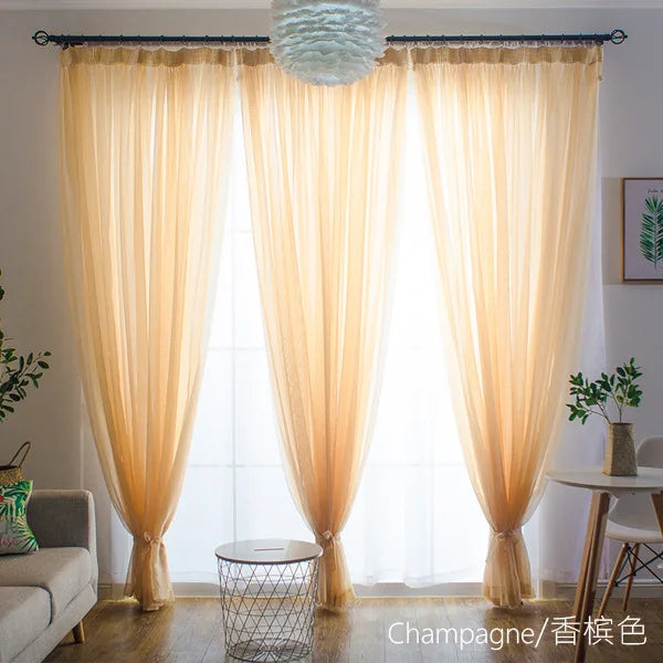 Simple Style  Romantic Home Decoration  Perspective Curtains