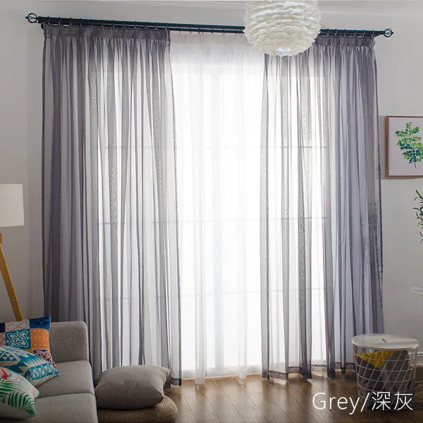 Simple Style  Romantic Home Decoration  Perspective Curtains