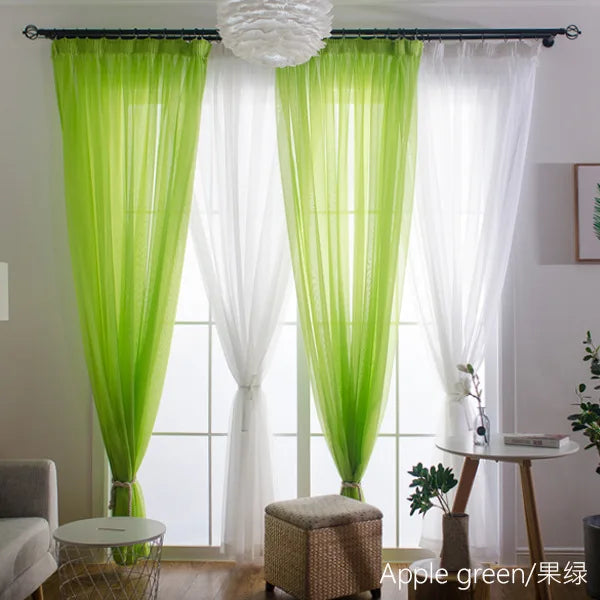Simple Style  Romantic Home Decoration  Perspective Curtains