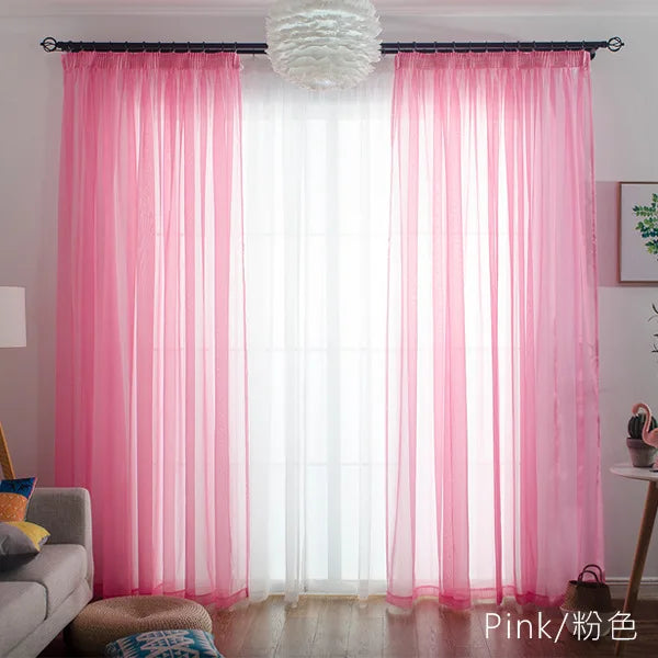 Simple Style  Romantic Home Decoration  Perspective Curtains