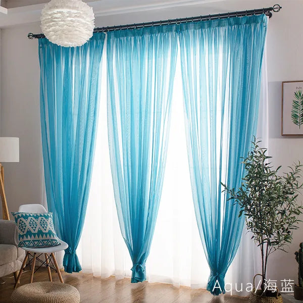 Simple Style  Romantic Home Decoration  Perspective Curtains