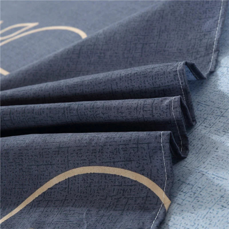 Flower Bedspread On The Bed Sheet Linen Cover Couple