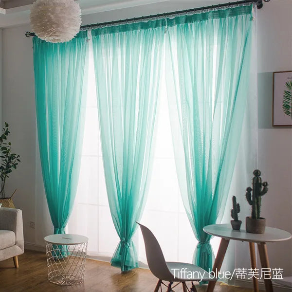 Simple Style  Romantic Home Decoration  Perspective Curtains