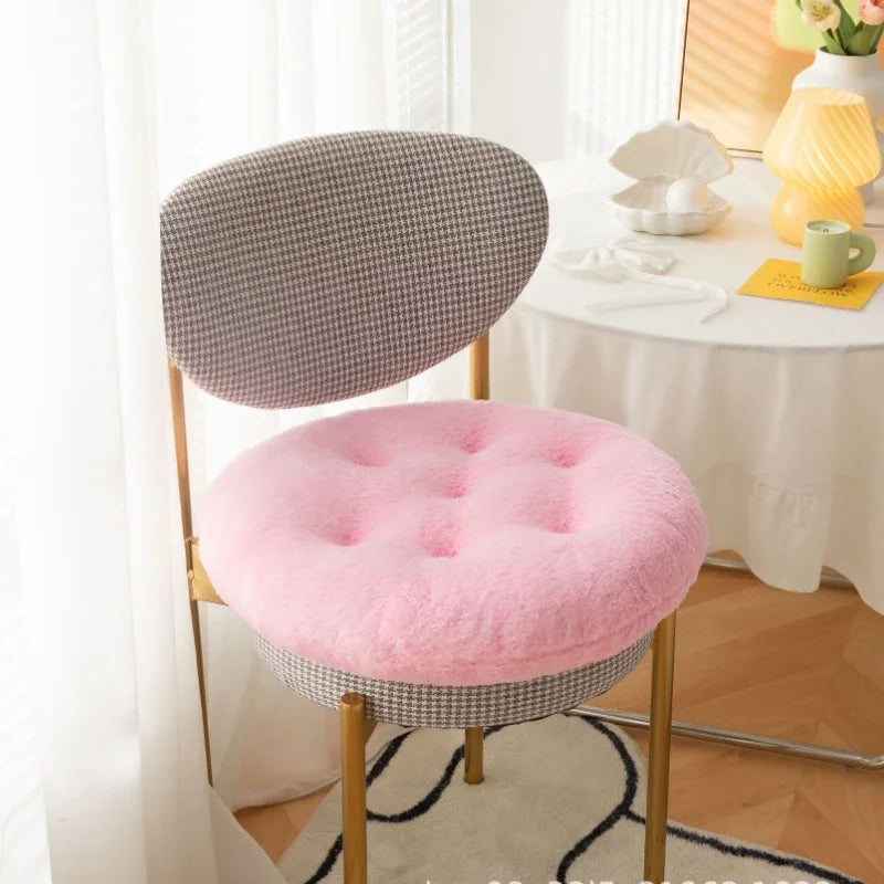 Luxury Round Plush Warm Chair Cushions Dining Chair Cushions