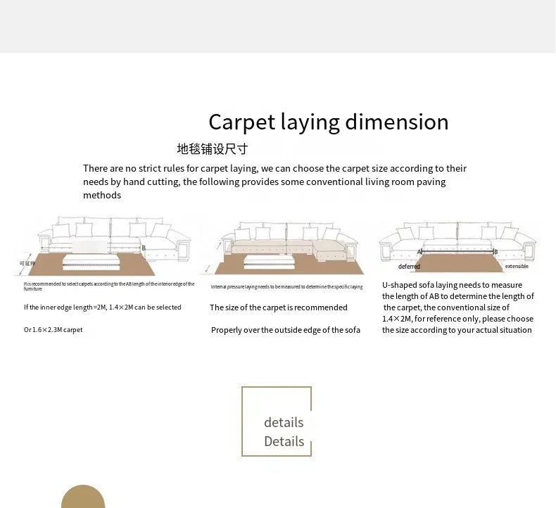 Carpet Modern Silk Wool Carpet Living Room Coffee Table Sofa Bed Carpet