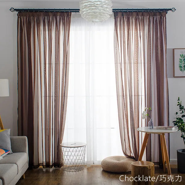 Simple Style  Romantic Home Decoration  Perspective Curtains