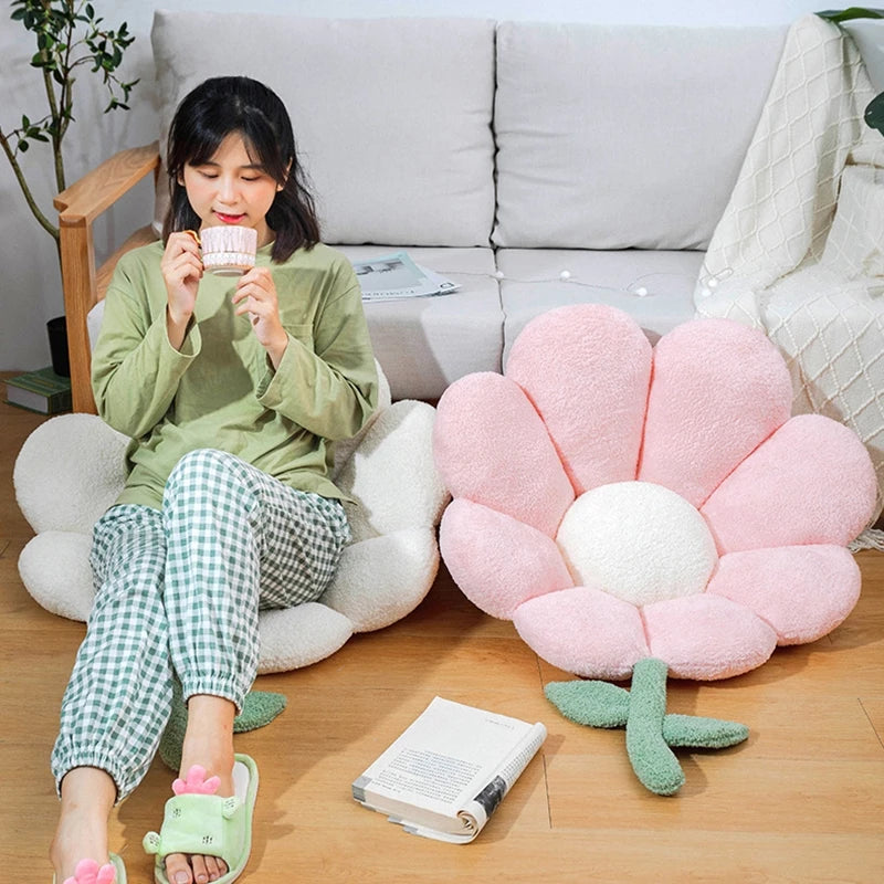 Ins Flower Cushion Office Chair Sitting Cushions