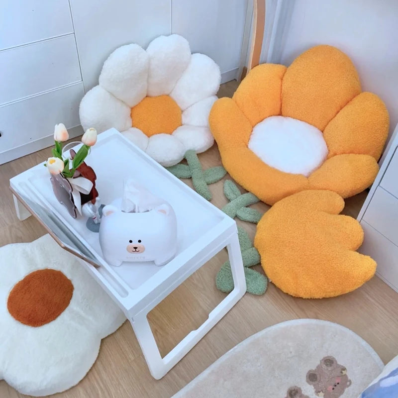 Ins Flower Cushion Office Chair Sitting Cushions