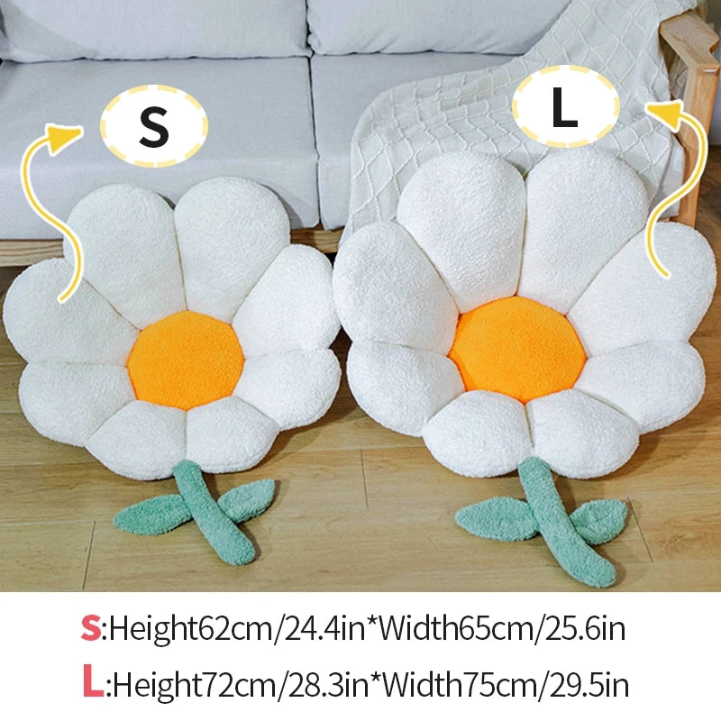 Ins Flower Cushion Office Chair Sitting Cushions