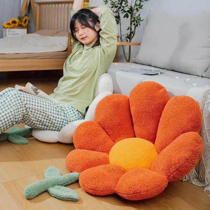Ins Flower Cushion Office Chair Sitting Cushions
